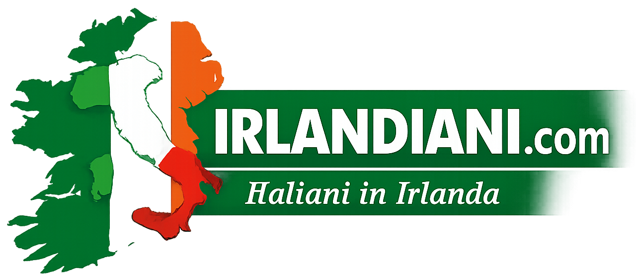 Logo ufficiale di Irlandiani.com, piattaforma editoriale, culturale e di networking dedicata agli italiani che vivono in Irlanda e al dialogo tra Italia e Irlanda.