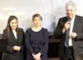 Da sinistra: Michela Linda Magrì, Direttrice dell’Istituto Italiano di Cultura di Dublino; Caryna Camerino, Holocaust Education Ireland; Nicola Faganello, Ambasciatore d’Italia in Irlanda.