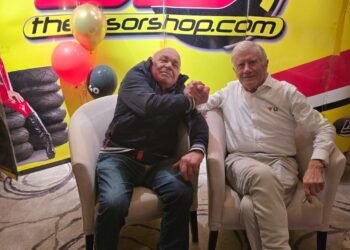 Nico Merucci a siistra insieme a Giacomo Agostini