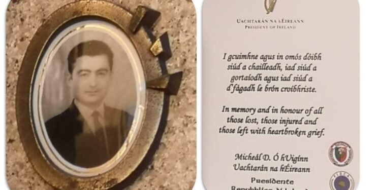 Antonio Magliocco (1937–1974), vittima dell’attentato di Talbot Street a Dublino del 17 maggio 1974. Sulla tomba, nel cimitero di Casalattico, è visibile la targa con il messaggio del Presidente della Repubblica d’Irlanda, Michael D. Higgins, riprodotta su supporto plastico e collocata da Francesco Morelli, presidente dell’Associazione Nazionale Carabinieri in Irlanda, in segno di memoria e rispetto per l’emigrato italiano caduto nella tragedia di Dublino.