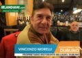 Vincenzo Morelli, proprietario del ristorante Bellagio di Dublino, durante un evento di networking della comunità italiana organizzato da Irlandiani.