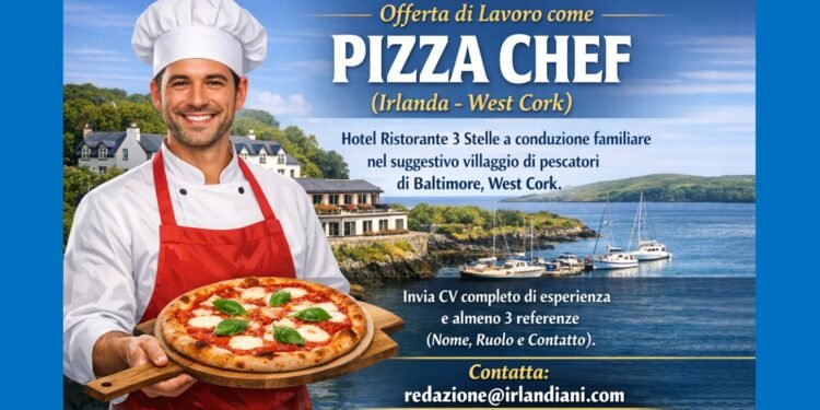 Offerta di Lavoro, Pizza & Grill Chef, in Irlanda location West Cork