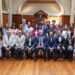 L’Ambasciatore d’Italia in Irlanda Nicola Faganello e Michela Linda Magrì, direttrice dell’Istituto Italiano di Cultura di Dublino, insieme ai rappresentanti della RCSI University of Medicine and Health Sciences e alla comunità accademica italiana presente nell’ateneo durante la visita istituzionale del 25 maggio. Nella fotografia anche Marco Monopoli, Senior Lecturer del Dipartimento di Chimica della RCSI e promotore dell’iniziativa, Deborah McNamara, presidente della RCSI, Fergal O’Brien, direttore della ricerca, Mauro Adamo, docente del Dipartimento di Chimica, e Giampiero Cavalleri, professore di Genomica e vicedirettore di FutureNeuro, insieme a ricercatori, docenti, dottorandi e studenti italiani attivi presso la prestigiosa istituzione universitaria irlandese.