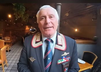 Nella foto: Francesco Morelli, Presidente della sezione irlandese dell’Associazione Nazionale Carabinieri, in uniforme durante un momento ufficiale a Dublino.