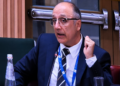 Luigi Billè durante i lavori dell’Assemblea Plenaria del Consiglio Generale degli Italiani all’Estero (CGIE) svoltasi presso la Farnesina a Roma il 13 maggio 2026, alla presenza del Ministro degli Esteri Antonio Tajani.
