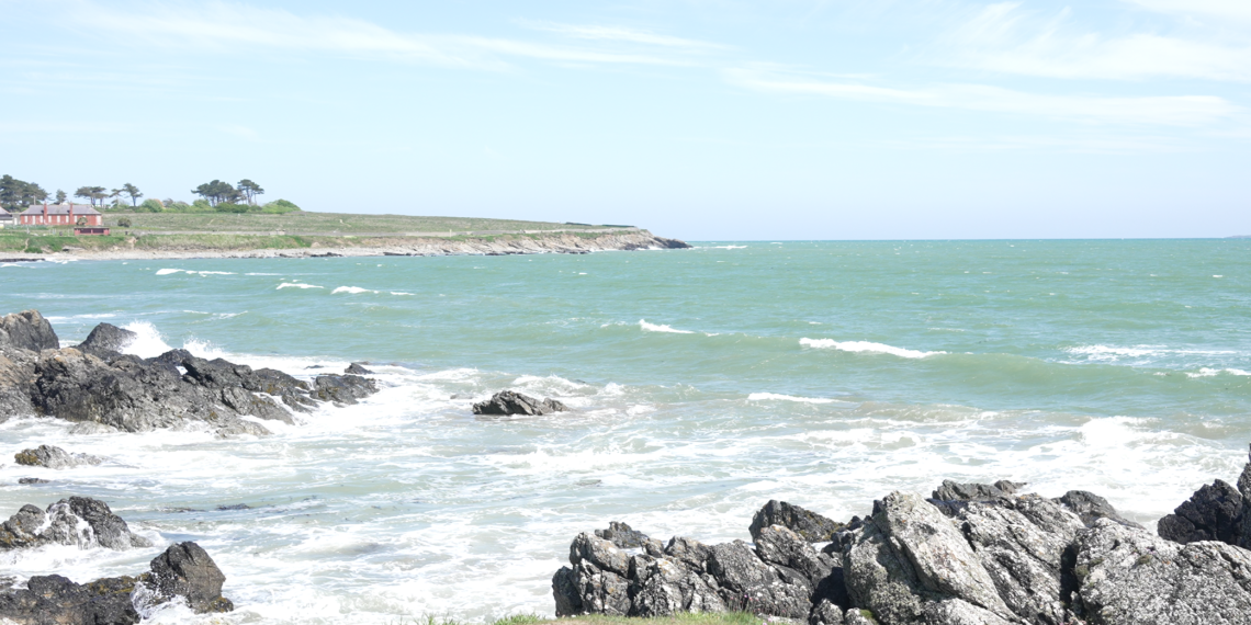Il suggestivo tratto di costa di Donabate affacciato sul Mare d'Irlanda.