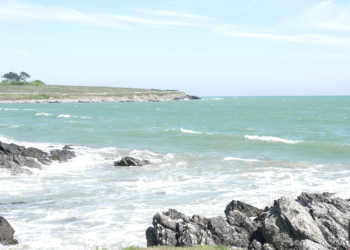 Il suggestivo tratto di costa di Donabate affacciato sul Mare d'Irlanda.