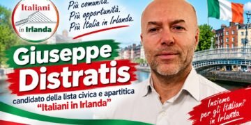 Giuseppe Distratis, candidato alle elezioni COMITES Irlanda 2026 con la lista civica “Italiani in Irlanda”